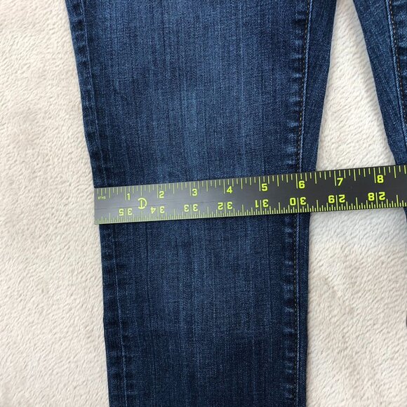 LOFT Womens Jeans Size 26/2 Skinny Ankle Low Rise Blue Denim Casual Y2K Pockets - Picture 8 of 13